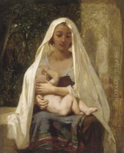 Italian Woman And Child by Frederick Goodall