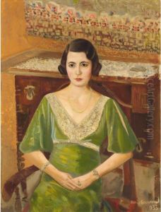 Portrait Of A Lady by Boris Dmitrievich Grigoriev
