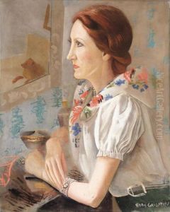 Portrait Of A Lady by Boris Dmitrievich Grigoriev