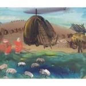 Native Landscape by Boris Dmitrievich Grigoriev
