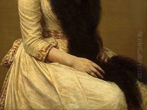 Portrait of Sonia [detail: 2] by Ignace Henri Jean Fantin-Latour