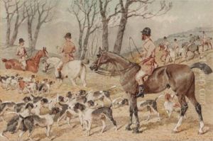 The Meet; Breaking Cover; Full Cry; The Death by John Frederick Herring Snr
