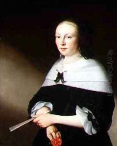 Portrait of a lady aged 28 by Anthonie Palamedesz