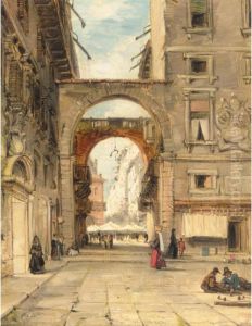 Looking Towards The Piazza Dei Signori, Verona by James Holland