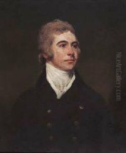 Half Length Portrait Of John Hamilton 2nd Of Sundrum by John Hoppner