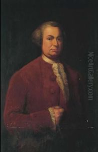Portrait Of Sir John Rawdon, 1st
 Earl Of Moira (1719-1793),three-quarter-length, In A Red Jacket