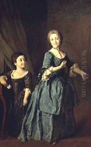 Portrait of Feodosia Rzhevskaya 1760-95 and Nastasia Davydova Portrait of Feodosia Rzhevskaya 1760-95 and Nastasia Davydova