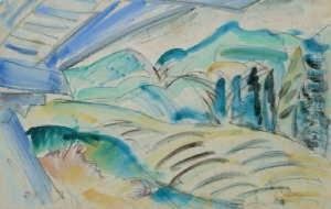 Berglandschaft Von Davos by Ernst Ludwig Kirchner