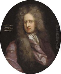 Portrait Of Thomas Morley, Bust-length, In A Plum Coloured Cloak