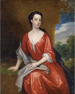 Portrait Of Meliora Fitch, Later Mrs. Portman by Sir Godfrey Kneller