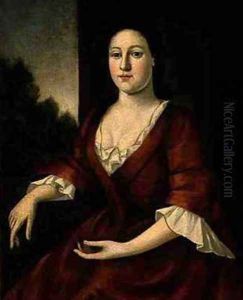 Portrait of Mrs John Greenleaf nee Priscilla Brown by John Greenwood