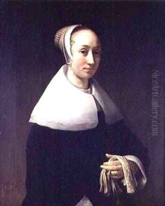 Portrait of a lady by Willem Drost