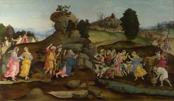 Moses Brings Forth Water Out Of The Rock - view 1