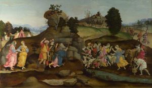 Moses Brings Forth Water Out Of The Rock