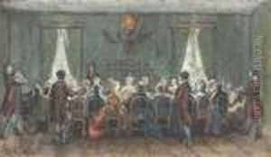 Un Dejeuner by Eugene Louis Lami