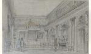 Dessin A La Plume Et Encre De Chine Rehausse D'aquarelle Sur Papier