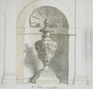 A Niche for Mr Portmans House at Sherborne by Sir James Thornhill