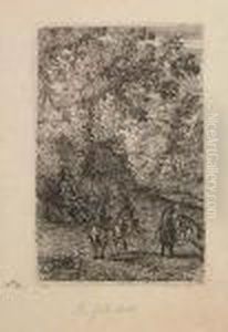 Les Chevres by Claude Lorrain (Claude Gellee)