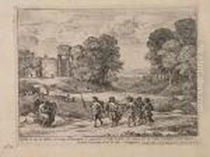 Le Temps, Apollon Et Les Saisons by Claude Lorrain (Claude Gellee)