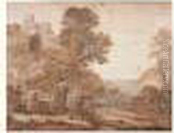 La Chasse D'ascagne Dans Un Paysage Classique - view 1