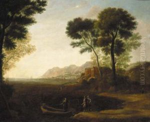 A Coastal Inlet With The Embarkation Of Carlo And Ubaldo