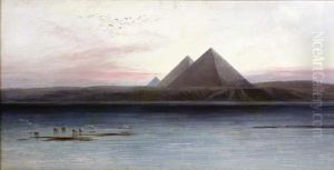 The Pyramids Of Ghizeh by Edward Lear