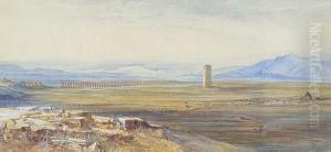 Campagna Di Roma, Alexandrine Aqueduct by Edward Lear