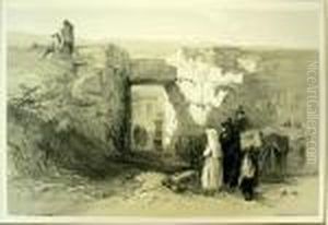 Ancient Gate Of Alatari by Edward Lear