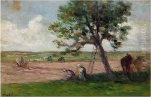 Rolleboise, La Cueillette Des Pommes by Maximilien Luce