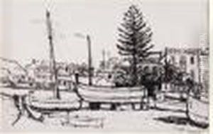 Sanary, Bateaux En Cales Seches, Circa 1911
