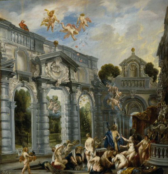 Nymphs At The Fountain Of Love - view 1