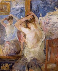 Before The Mirror by Berthe Morisot
