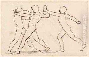 A Group of Three Wrestling Figures A Group of Three Wrestling Figures