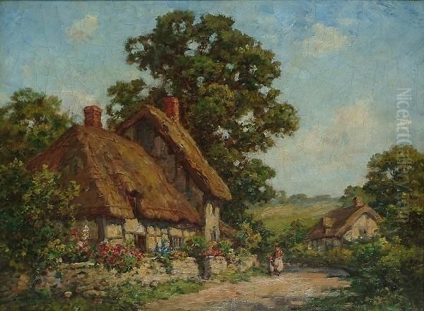 Cottage Scene Near Dorking, Surrey - view 1