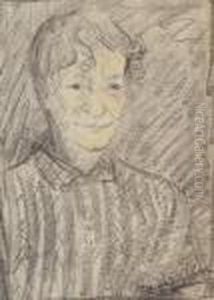 Bauerin Pauline Bruckenberg by Otto Mueller