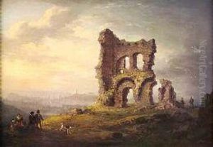 St.anthony's Chapel, Arthur's Seat by Alexander Nasmyth