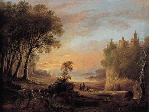 Pejzaz, 1819 R. by Alexander Nasmyth