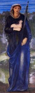 St Agnes by Sir Edward Coley Burne-Jones