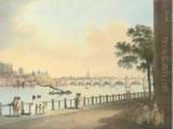 Westminster Bridge From Lambeth Palace, London - view 1