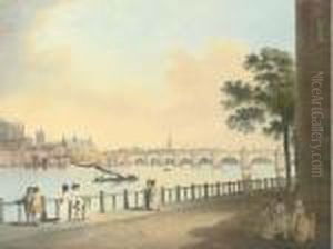 Westminster Bridge From Lambeth Palace, London