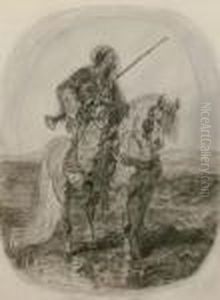 A Cossack On Horseback by Alberto Pasini