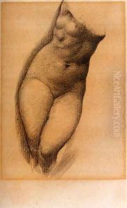 Study For The Figure Of Phyllis In 'The Tree Of Forgiveness' by Sir Edward Coley Burne-Jones