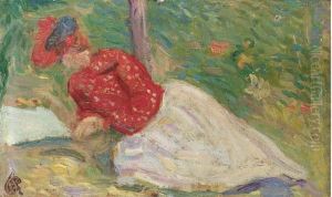 Femme Allongee by Hippolyte Petitjean