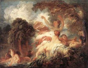 The Bathers 1772-75 by Jean-Honore Fragonard