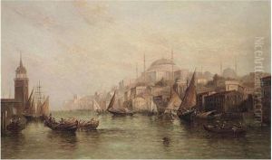 View Of Constantinople by Alfred Pollentine