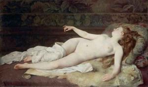 Sleep by Louis-Joseph-Raphael Collin