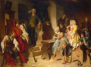 The Interrupted Lesson by Adolf Eberle