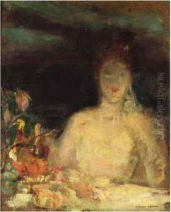 Portrait De Femme by Odilon Redon