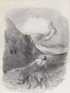 Centaure Dans Un Paysage by Odilon Redon