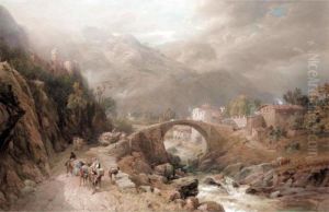 Bridge Of Bardia, Valley Of The Marecchia, Tuscany Bridge Of Bardia, Valley Of The Marecchia, Tuscany
